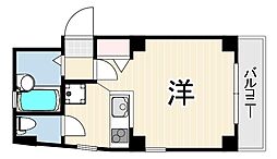 サンビルダーギャラリーコート王子公園 ワンルームの間取図画像