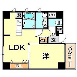 アオイフラッツ 1LDKの間取図画像