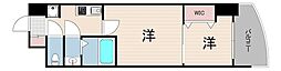 セレニテ神戸ミラクシュッド 2Kの間取図画像
