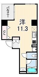 スタイヘン神戸 ワンルームの間取図画像