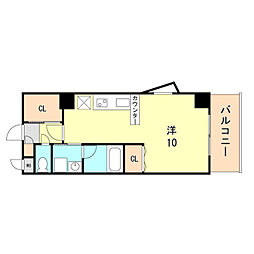 タカマツ神戸駅南通 1Kの間取図画像
