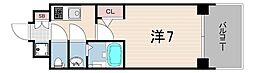 ソルテラスKOBE湊町 1Kの間取図画像