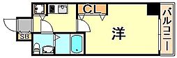 S・RESIDENCE神戸磯上通 1Kの間取図画像