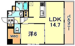 アーバネックス神戸六甲 1LDKの間取図画像