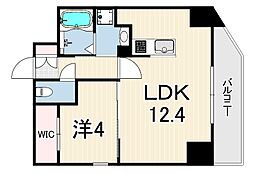 MAISHIN神戸三宮EAST 1LDKの間取図画像