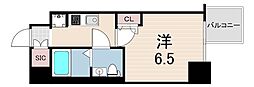 セレニテ神戸ミラク 1Kの間取図画像
