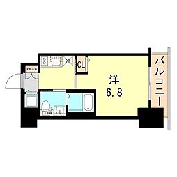ファーストフィオーレ神戸元町 1Kの間取図画像