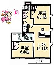 徳島県板野郡北島町江尻字小分（賃貸アパート2LDK・1階・57.20㎡） その2