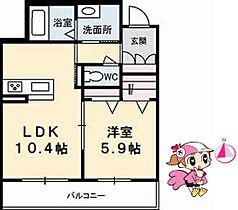 徳島県徳島市住吉４丁目（賃貸マンション1LDK・2階・41.24㎡） その2