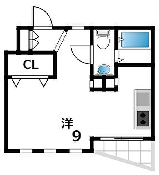 ハイグレード甲南 ｜兵庫県神戸市東灘区魚崎北町1丁目(賃貸マンション1R・2階・23.50㎡)の写真 その2