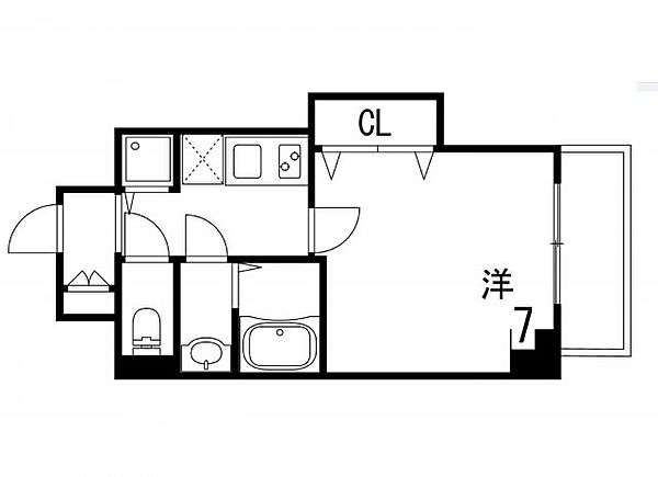 Luxe芦屋南 ｜兵庫県神戸市東灘区深江本町1丁目(賃貸マンション1K・4階・24.64㎡)の写真 その2