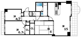 RICイーストコート6番街215号棟  ｜ 兵庫県神戸市東灘区向洋町中2丁目1（賃貸マンション3LDK・2階・71.90㎡） その2