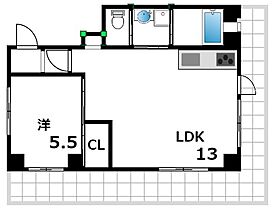 宮川ナガノ  ｜ 兵庫県芦屋市宮川町8-2（賃貸マンション1LDK・3階・39.22㎡） その2