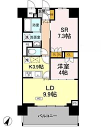 リーラ横浜川和町 5階1SLDKの間取り