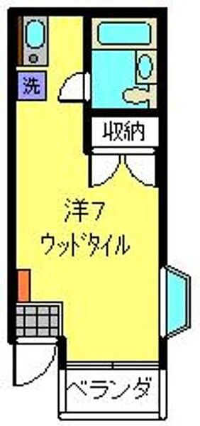 ハイツアップル 108｜神奈川県横浜市港北区日吉１丁目(賃貸アパート1R・1階・16.50㎡)の写真 その2