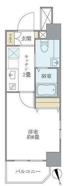 Ｊ－Ｃｌｏｕｄ横浜鶴見 404｜神奈川県横浜市鶴見区豊岡町(賃貸マンション1K・4階・20.50㎡)の写真 その2