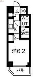 クラリッサ大倉山 5階1Kの間取り