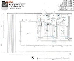 メインステージ川崎III 701 7階1DKの間取り