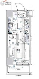 メインステージ横濱鶴見 3階1Kの間取り