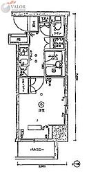 スカイコート武蔵小杉壱番館 3階1Kの間取り