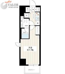 HY‘s YOKOHAMA Felice 9階1Kの間取り