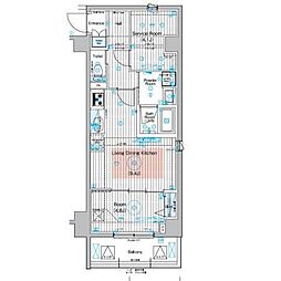 ブライズ蒲田NORTH 701 7階1SLDKの間取り