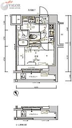 メインステージ川崎新川通 6階1Kの間取り