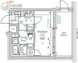 MIND武蔵中原 501 5階1Kの間取り