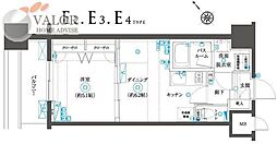 フェニックスヨコハマスクエア 1Kの間取図画像