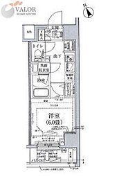 アイル横浜ノースツインズ1 1Kの間取図画像