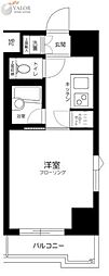 ルーブル蒲田伍番館 1Kの間取図画像