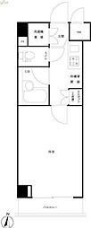 ルーブル武蔵小杉弐番館 1Kの間取図画像
