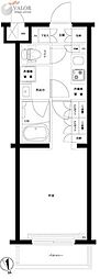 ルーブル武蔵中原参番館 1Kの間取図画像