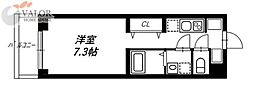 リヴシティ蒲田イースト 1Kの間取図画像