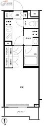 ルーブル大森西 1Kの間取図画像