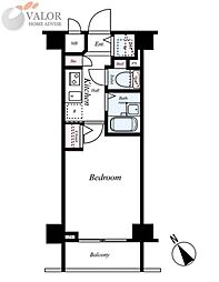 フェニックス新横濱エオール 1Kの間取図画像