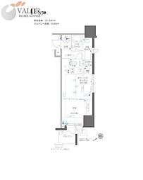 ZOOM川崎EAST 1DKの間取図画像