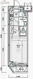 MAINSTAGE二子多摩川 1Kの間取図画像