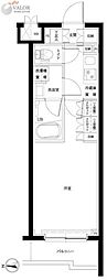 ルーブル川崎宮前平 1Kの間取図画像