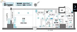 ZOOMYOKOHAMAEAST 1Kの間取図画像