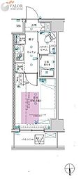 フェルクルールプレスト川崎アリビエ 1Kの間取図画像
