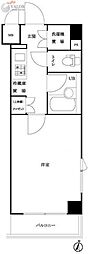 ルーブル武蔵小杉弐番館 1Kの間取図画像
