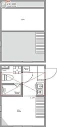 ハーモニーテラス塚越 1Kの間取図画像