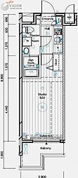 MAINSTAGE二子多摩川 1Kの間取図画像