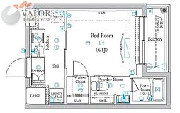 ラフィスタ元町2 1Kの間取図画像