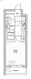 アーバンパーク登戸 1Kの間取図画像