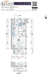 メインステージ川崎南幸町 1Kの間取図画像
