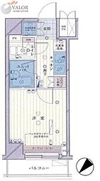ルーブル東蒲田 1Kの間取図画像