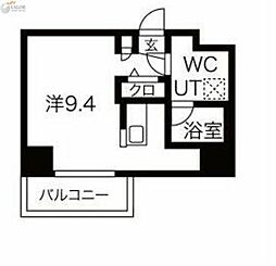 スパシエ東神奈川 ワンルームの間取図画像
