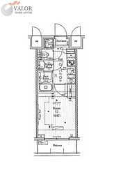 RELIA吉野町3 1Kの間取図画像